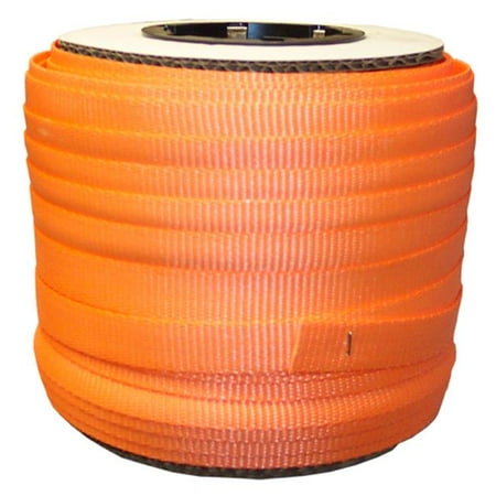 

0.75 in. Orange Woven Polyester Strap 250 ft. Per Coil
