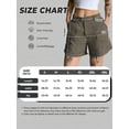 thumbnail image 3 of EMMIOL Women's Mid Waist Cargo Shorts Elastic Waist Casual Summer Cotton Shorts with Pockets, 3 of 7