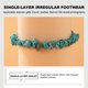 thumbnail image 2 of Boho étnico verano turquesa tobillera con cuentas playa pie joyería adornos Tmvgtek Para estrenar, 2 of 7