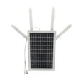thumbnail image 1 of EZLIFE Repetidor Wifi solar IP66 para exteriores, resistente al agua, 4G, 15 W, con inserción de tarjeta SIM con modo de espera prolongado de 7 días, enrutador portátil, extensor wifi inalámbrico port, 1 of 7