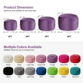 thumbnail image 6 of HARIPUL 4FT Bean Bag Chair with Memory Foam Filled, Large Stuffed Beanbag Chair Soft Sofa with Removeable Dutch Velvet Cover, Purple, 6 of 7