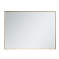 thumbnail image 4 of Metal frame rectangle mirror 30 inch in Sliver, 4 of 7