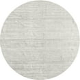 thumbnail image 1 of Ahgly Company Machine Washable Indoor Round Contemporary Pale Silver Gray Area Rugs, 7' Round, 1 of 7