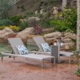 thumbnail image 3 of Noble House Cape Coral 2 Piece Outdoor Mesh Chaise Lounge Set in Natural, 3 of 24