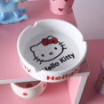 thumbnail image 1 of Sanrio-Cenicero de cerámica de Hello Kitty, organizador creativo de dibujos animados, Gato Kt rosa, decoración del hogar para novio, regalo de cumpleaños, 1 of 3