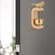 thumbnail image 2 of Billuyoard Timbre de puerta con succión de Metal, timbre de viento magnético de latón para puertas tipo C, timbre de succión magnético Decoración del hogar negro, 2 of 2