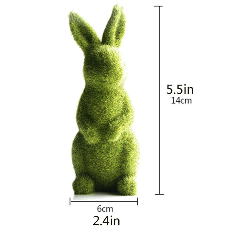 Artificial Moss Bunny Decoration, Foam Base, Decorated with Flower Blo –  National Tree Company