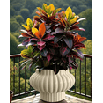 thumbnail image 5 of Ribbed Beige Porcelain Flower Pot with 2 Count, 5 of 5