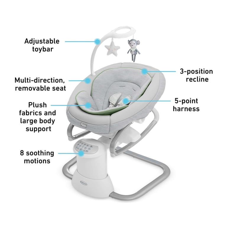 Graco Soothe My Way Swing With Removable Rocker, Madden photo 6