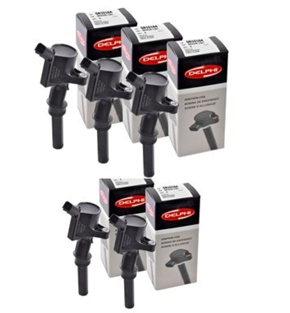 Delphi GN10164 F523 Ignition Coil 19982010 Ford Crown Victoria V84.6L DG508 (SET OF 5
