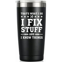 Christmas Gifts For Men, Birthday Gifts For Men, Funny Dad birthday Gift from Daughter Son, Cool Gifts for Husband, Grandpa, Uncle, Old Men - 20oz Insulated Dad Tumbler, Black