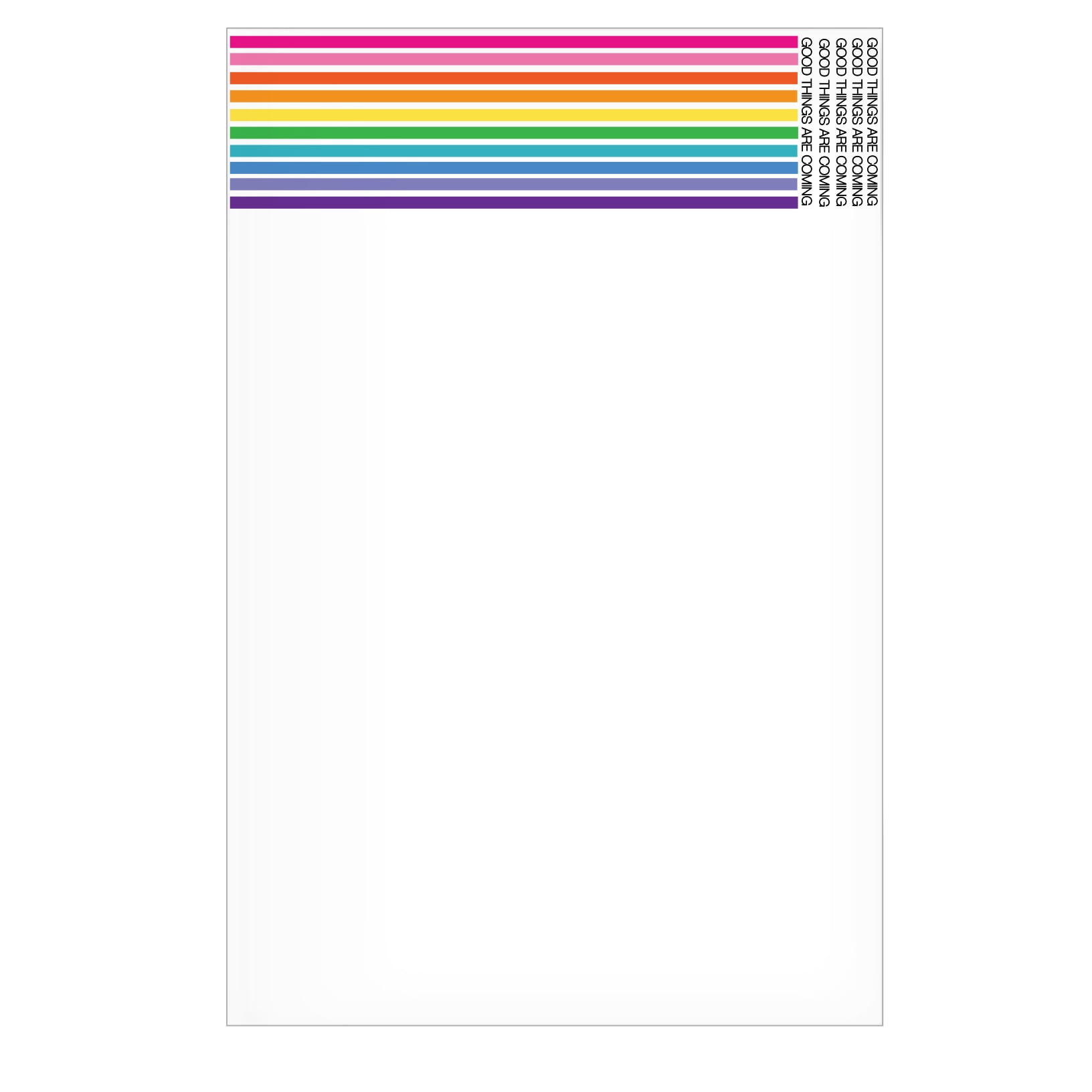 Effie’s Paper “Good Things Are Coming” Notepad, 5.5”x8.5” 50 Sheet Note Pad