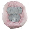 Fisher-Price Infant Cradle 'n Swing - Replacement Seat Cover / Pad and Infant Support - Pink and Gray Adorable Elephant CMR45