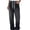 Black, variant on FYEGRE Men's Casual Jeans Men's Flared Denim Pants for Casual Wear Versatile Solid Color Design Ideal for Spring Summer and Autumn Seasons Comfortable Everyday Trousers Blue XL
