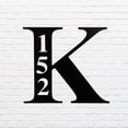 thumbnail image 3 of Monogram Address Sign - Metal Wall Art, 3 of 5