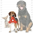 thumbnail image 5 of DuraForce Jr TriangleRing ZigZag Red-Red Durable Woven Fiber Squeaky Dog Toy, 5 of 8