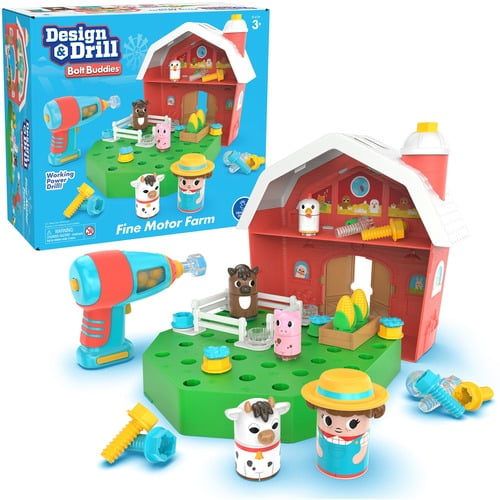 Learning Resources - Design & Drill Bolt Buddies Farm - Multi Learning Resources - Design & Drill Bolt Buddies Farm - Multi
