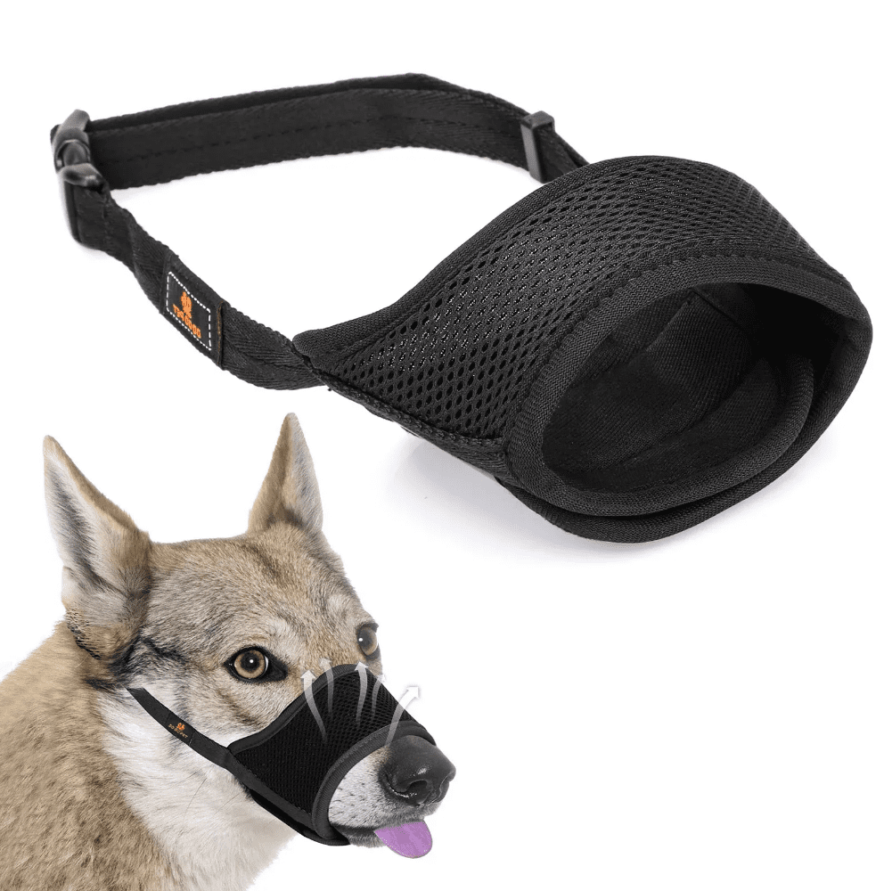Dog Muzzle,Soft Nylon Muzzle for Small Medium Large Dogs Labrador