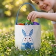thumbnail image 3 of Easter Bunny Basket with Rabbit Ears, Easter Basket for Kids, Cute Egg Hunting Basket with Handle & Easter Bucket Bags D D, 3 of 5