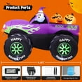 thumbnail image 4 of GOOSH Halloween Inflatables 8 FT Inflatable Monster Truck with Built-in LEDs, Halloween Inflatable Truck with Blow Up Ghost Pumpkin, Outdoor Halloween Decorations for Holiday Party Indoor Outdoor, 4 of 7