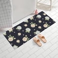 thumbnail image 2 of Pioneer Flower Floral Print Pattern Bathroom Rugs Mat, Non Slip Microfiber Bathroom Rug with Rubber Backing, Soft Mats for Bathroom Floor Tub Shower, 24"x60", 2 of 5