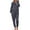 Gray, variant on Inleife Womens Knit Pajamas Sets Two Piece Outfits Sets Sleepwear Loungewear Pjs Long Sleeve Tops And Pants