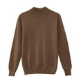 thumbnail image 3 of Sweaters for Women Long Sleeve Lightweight Crewneck Soft Basic Knit Loose Fit Pullover Top 2025 Fall Trendy OutfitsBrown XL, 3 of 4
