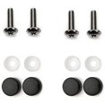 thumbnail image 3 of LAICAIW Carbon Fiber FJ Cruiser Car License Plate Frame Cover Holder Rust Free Caps Screws Compatible with Toyota (1), 3 of 4