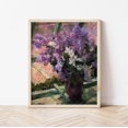 thumbnail image 1 of Tranquilidad lila: lilas en una ventana Póster, 1 of 8