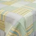 thumbnail image 3 of Spa Stripe's 100% Cotton 3PC Vermicelli-Quilted Striped Patchwork Quilt Set (Full/Queen Size), 3 of 5