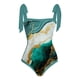 thumbnail image 3 of MKLEKYY Trajes De Baño Mujer Completo Women 1 Piece Swimwear+1 Piece Cover Up Two Piece Vintage Print Swimsuit Monokini Bikini 2 Piece Swimsuits Two Piece Tankini Set 790, 3 of 4