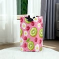 thumbnail image 6 of Yayeee Freestanding Laundry Hamper with Handle Collapsible Large Storage Basket for Clothes, Floral Raspberries, 6 of 7