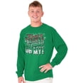 thumbnail image 5 of Xmas Elves Reindeer Sleighs Oh My Long Sleeve TShirt Men Women Brisco Brands S, 5 of 6