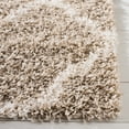 thumbnail image 3 of SAFAVIEH Daley Geometric Plush Shag Area Rug, Beige/Ivory, 11' x 15', 3 of 7