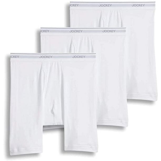 Jockey JOCKEY MEN'S BOXER X3 03 WHITE LARGE 3 PACK UNDERWEAR