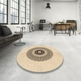 thumbnail image 4 of Ahgly Company Machine Washable Indoor Rectangle Transitional Bronze Brown Area Rugs, 5' x 8', 4 of 7