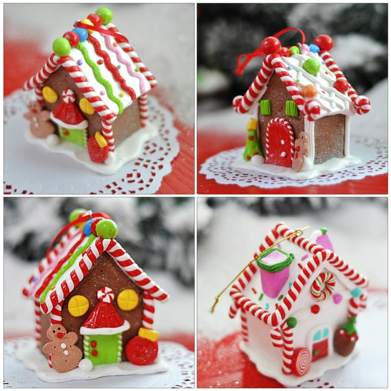 Fake Gingerbread House Ornaments with Homemade Puff Paint – Twelve On Main
