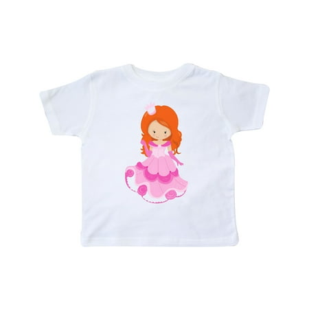 

Inktastic Cute Princess Princess In Pink Dress Orange Hair Gift Toddler Toddler Girl T-Shirt