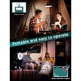 thumbnail image 2 of Portable Camping Fan with LED Lantern, USB Rechargeable Waterproof Tent Fan with Hanging Hook Magnet Survival Kits for Indoor Outdoor Hiking Car Office Desk Outdoor Emergency Power Outage, 2 of 7