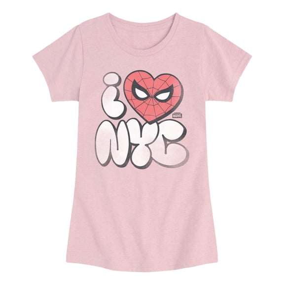 Spider-Man - New York City - Youth Girls Fitted Short Sleeve T-Shirt