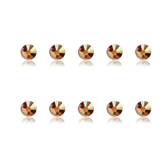 mmirethe Rhinestones Flat-Bottom Multi-faceted Sides DIY Handcraft Excellent Gloss Manicure Crystal Different Styles Mobile Phone Metallic Sunlight