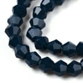 thumbnail image 2 of 20strands Opaque Solid color Imitation Jade Glass Beads Strands Faceted Bicone Prussian Blue 2.9~3.3x3mm Hole: 0.7mm about 135~140pcs/strand 38~40cm, 2 of 3