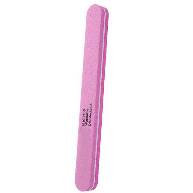 Nail File High Durability Wear Resistant Reusable Washable Bright Color Remove Nail Glue Sponge Nail File Fingernail Toenail Poli