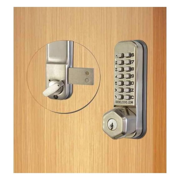 Codelocks Mechanical Lockset,Stainless Steel,Knob CL200K-SS