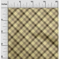 thumbnail image 2 of oneOone Cotton Poplin Pale Yellow Fabric Check Diy Clothing Quilting Fabric Print Fabric By Yard 42 Inch Wide, 2 of 4