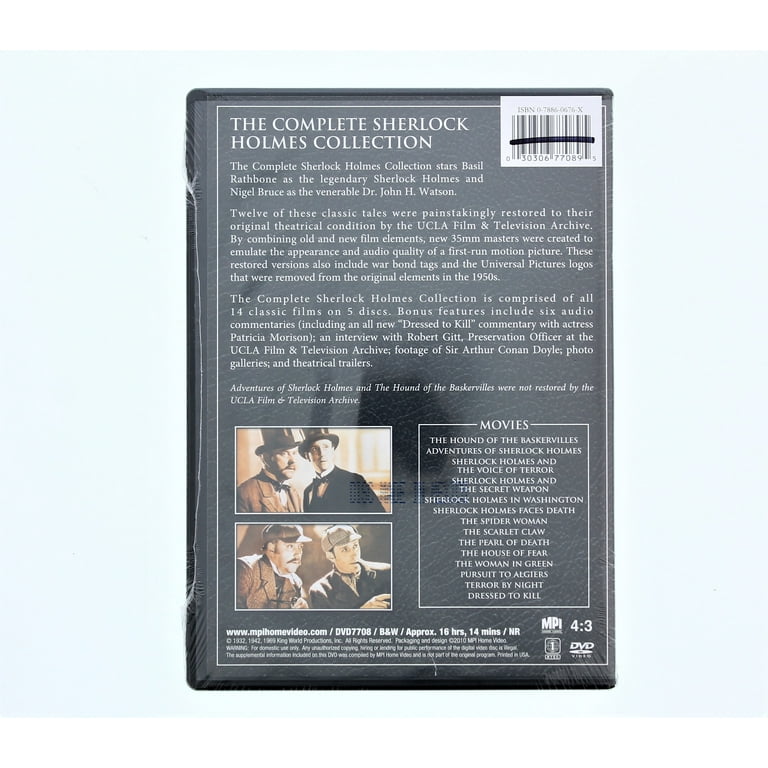 洋画・外国映画 The Complete SHERLOCK HOLMES Collection The Complete Sherlock Holmes Collection (DVD) - Walmart.com
