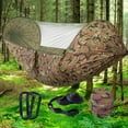 thumbnail image 4 of Hamaca para mosquitera Cama para dormir colgante individual Camuflaje Sunnimix  Hamaca de camping con red, 4 of 8