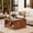 Brown, variant on GUNAITO Lift Top Coffee Table with Storage Cabinet and 2 Compartments for Living Room, brown, 31.5''Hx31.5''W in