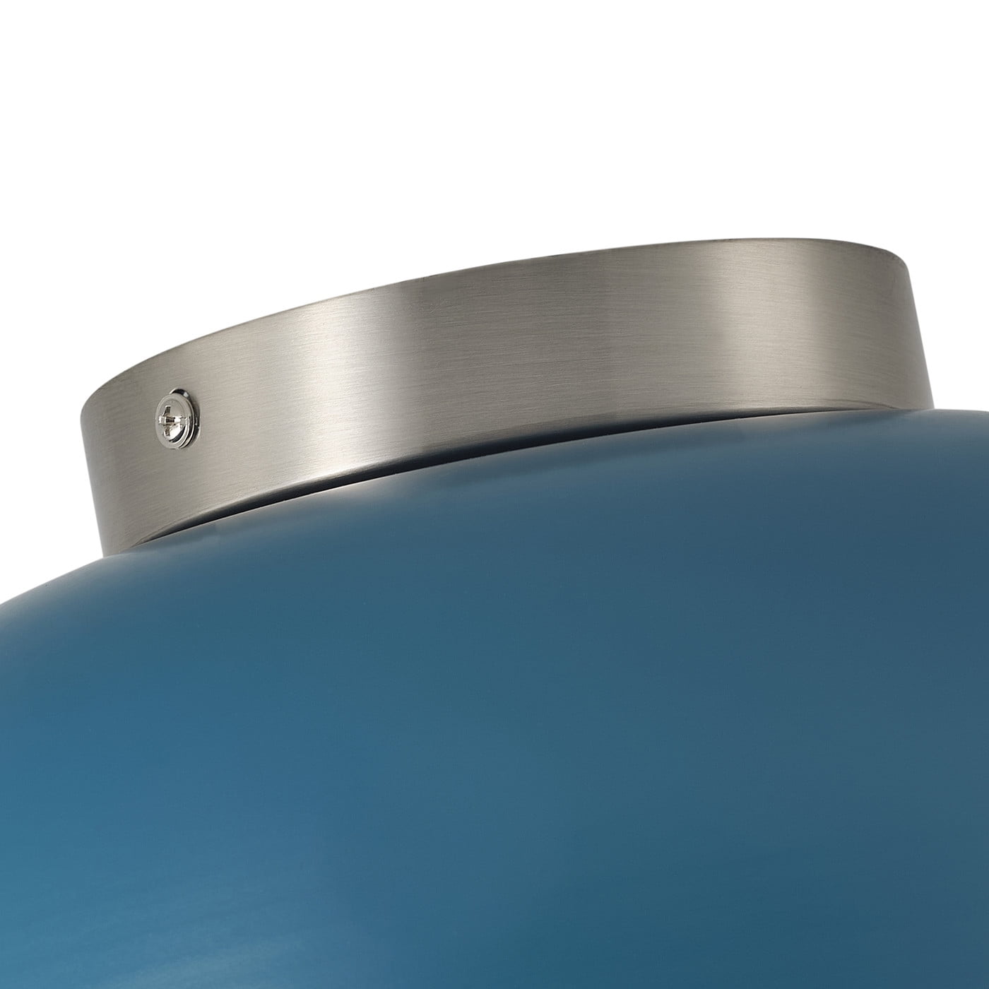 Modern Close to Ceiling Light Fixture, Blue Ceiling Lamp for Living Room Bedroom Kitchen Foyer, Vintage Semi Flush Mount Ceiling Light