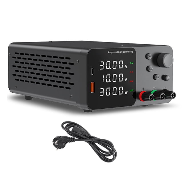 tamizeot 10A Adjustable DC Power Supply 60V Wide Voltage Range For Computer Maintenance Stable Output TPS605(60V 5A)